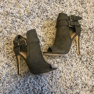 Heeled Booties Open Toe